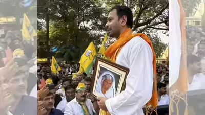 Tej Pratap Yadav files nomination from Mahua.
